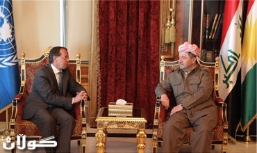 Serokê Herêma Kurdistanê pêşwaziya Nûnerê Taybetî yê Sekreterê Giştî yê Neteweyên Yekgirtî li Iraqê kir