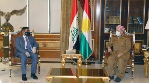 Serok Barzanî û wezîrê berevaniya Îraqê civiyan