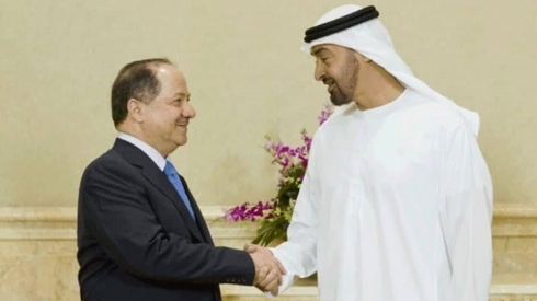 Serok Barzanî li gel Cînişînê Ebû Zabî civiya