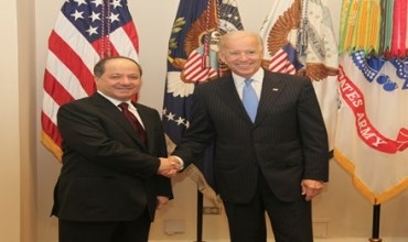 Serokê Herêma Kurdistanê ji aliyê Cîgirê Serokê Emerîka ve hate pêşwazî kirin