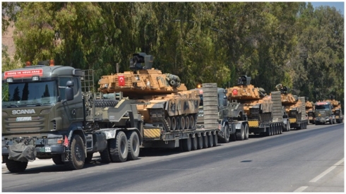 Artêşa Tirk, gelek hêz şand ser sînorê Rojavayê Kurdistanê û Efrînê