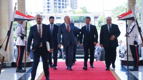 Serokwezîrê Kurdistanê li gel Serokkomarê Îraqê civiya