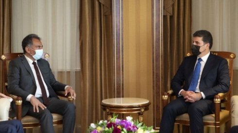 Serokê herêmê li gel Şêwirmendê wezareta derve ya Îraqê civiya