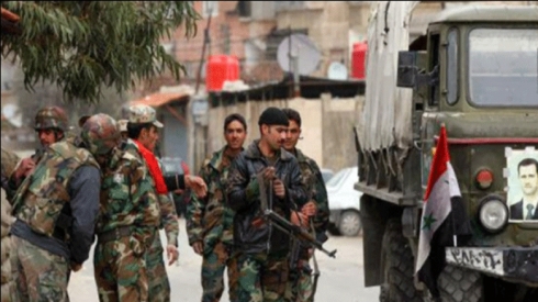 Hêzên hikumeta Suriyê, bînkeyên HSD li gundewarên Dêrazorê topbaran kirin