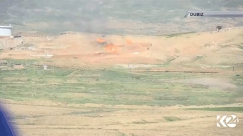 Borîya veguhaztina petrola Kurdistan di navbera kerkûkê û Hewlêrê de agir girt.