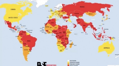 Di lîsteya ‘Azadiya Çapemeniyê’ de Tirkiye di rêza 153yan de ye