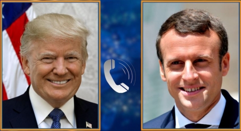 Trump û Emmanuel Macron li ser çarekirina alozîyên Herêm û Bexdayê rêketin