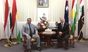 Nunerê Hikumeta Herêmê li Ustiralya pêşwazî ya Kirîstover Heys kir