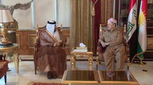 Serok Barzanî pêşwaziya konsulusê Îmaratê kir