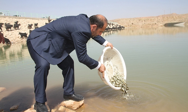 وەزیری كشتوكاڵ و سەرچاوەكانی ئاو 60 هەزار پەنجەماسیی خستە بەنداوی دێگەڵەوە