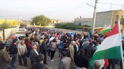 ENKS li dijî siyasetên PYDê xwepêşandana dike