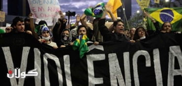Street protests in Brazil ahead of Confed semi-final