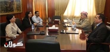 President Barzani welcomes PYD delegation