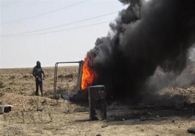 داعش بیره‌ نه‌وته‌كانی گه‌یاره‌ ئاگر تێبه‌رده‌دات