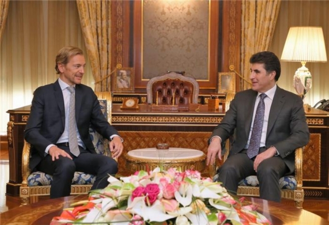  نێچیرڤان بارزانی پێشوازیی لە بالیۆزی به‌لجیكا کرد 