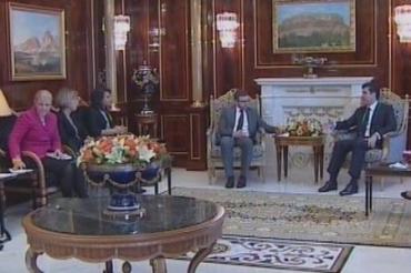 د هه‌ڤدیتنه‌كه‌ ناڤبه‌را نێچیرڤان بارزانى و شاندا پارله‌مێنتا سوێدێ ده‌؛ تێكلى یێن ناڤبه‌را هه‌ردوو ئالیان بلند هاتنه‌ نرخاندن