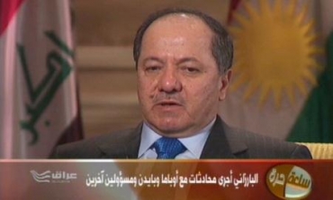 سه‌رۆك بارزانی له‌گه‌ڵ كه‌ناڵی الحره‌ تیشكی خسته‌ سه‌ر چه‌ند پرسێكی هه‌رێمی كوردستان و عێراق و ناوچه‌كه‌