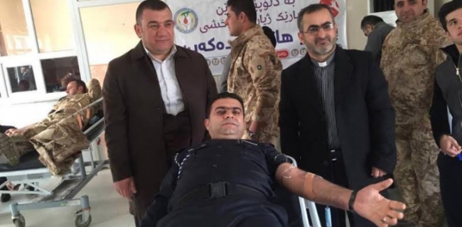 به‌وێنه‌.. له‌ سۆران موسڵمان و كریستیانه‌كان خوێن ده‌به‌خشن