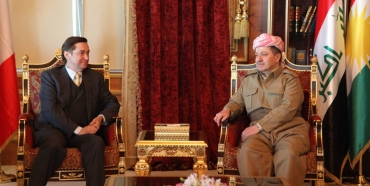 سه‌رۆكی هه‌رێمی كوردستان پێشوازی له‌ باڵیۆزی فه‌ره‌نسا له‌ عیراق ده‌كات