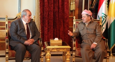 سه‌رۆكی هه‌رێمی كوردستان پێشوازی له‌ سه‌رۆكی لیستی ئه‌لعیراقییه‌ ده‌كات