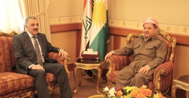 سه‌رۆكی هه‌رێمی كوردستان پێشوازی له‌ سه‌رۆكی په‌رله‌مانی كوردستان ده‌كات