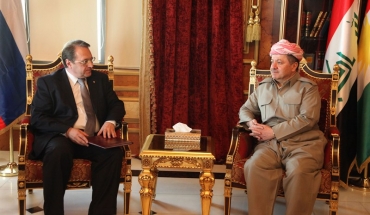 سه‌رۆكی هه‌رێمی كوردستان پێشوازی له‌ نوێنه‌ری تایبه‌تی سه‌رۆكی رووسیا بۆ كاروباری رۆژهه‌ڵاتی ناوه‌ڕاست ده‌كات