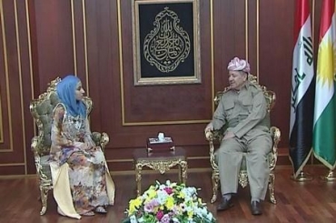 سه‌رۆكی هه‌رێمی كوردستان خه‌ڵاتی كچه‌ قوتابی یه‌كه‌می سه‌ر ئاستی عیراق ده‌كات