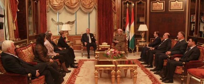 سه‌رۆكی هەریمی كوردستان پێشوازی له‌ لۆرد سیتیڤنز و شاندێكی یاوه‌ری ده‌كات