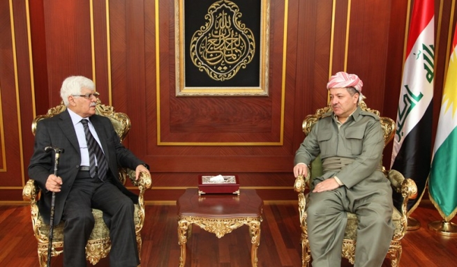 سه‌رۆكی هه‌رێمی كوردستان پێشوازی له‌ په‌رله‌مانتاری سه‌ربه‌خۆ و بیرمه‌ندی عیراقی حه‌سه‌ن عه‌له‌ویی ده‌كات