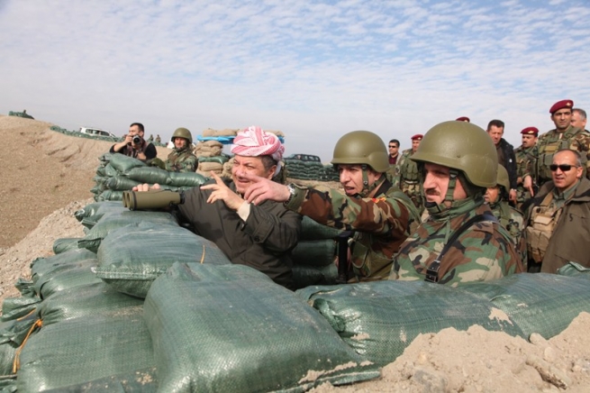 بارزانی: ئەمڕۆ پێشمەرگە ئەرکێکی پیرۆزی لەسەرە، چونکە پارێزگاری لە ئاییندەی گەلی کوردستان دەکات