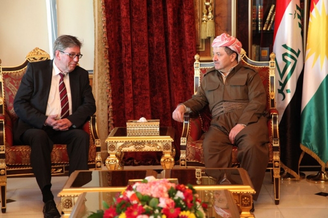 سه‌رۆكی هه‌رێمی كوردستان پێشوازی له‌ به‌رێز هانس وه‌رنه‌ر ئه‌هرێنبێرگ ده‌كات