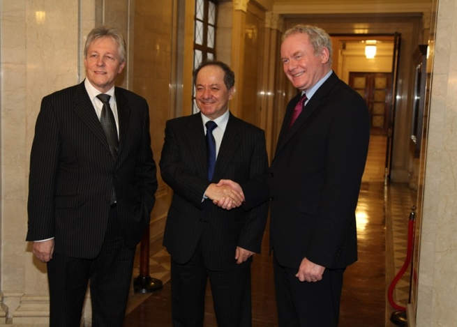 سه‌رۆكی بارزانی گه‌یشته‌ پایته‌ختی هه‌رێمی ئێرله‌ندای باكور