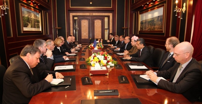 سه‌رۆكی هه‌رێمی كوردستان له‌گه‌ڵ شاندی باڵیۆزانی وڵاتانی یه‌كێتی ئه‌وروپا له‌ عیراق كۆده‌بێته‌وه‌