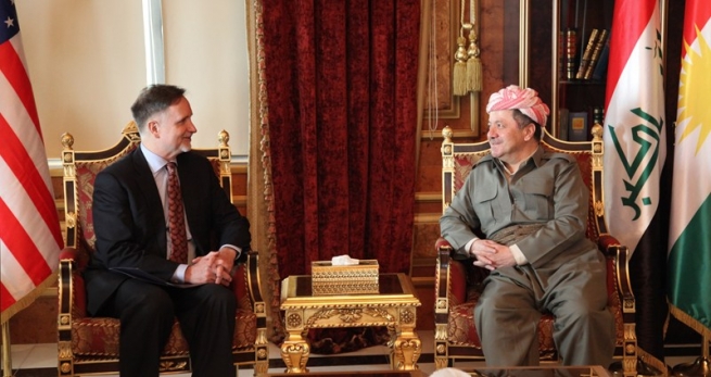 سه‌رۆكی هه‌رێمی كوردستان پێشوازی له‌ باڵیۆزی ویلایه‌ته‌ یه‌كگرتووه‌كانی ئه‌مه‌ریكا له‌ عێراقی فیدراڵ ده‌كات