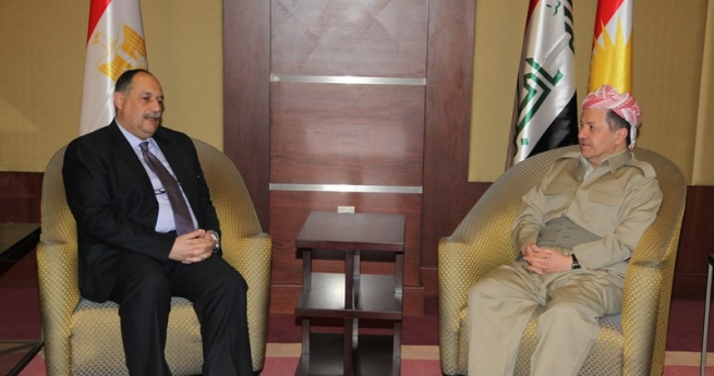 سەرۆكی هەرێمی كوردستان پێشوازی لە باڵیۆزی مسر لە عێراق دەكات