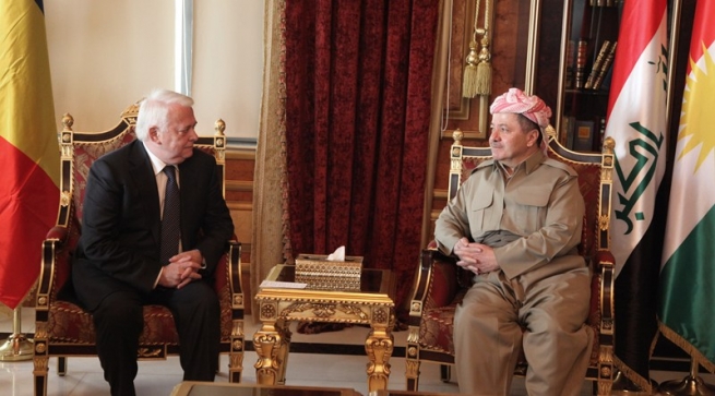 سه‌رۆكی هه‌رێمی كوردستان پێشوازی له‌ شاندێکی پایە بەرزی ڕۆمانیا کرد