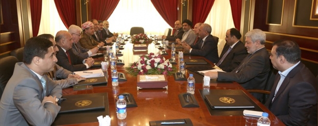 سەرۆكی هەرێمی كوردستان لەگەڵ شاندێكی ئەنجوومەنی نوێنەرانی عێراقی كۆبۆیەوە