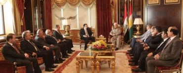 سه‌رۆكى هه‌رێمی كوردستان پێشوازى له‌ شاندێكى ره‌وتى موسته‌قبه‌لى لوبنانى كرد