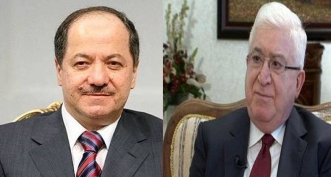 سەرۆك كۆماری عێراق بەبۆنەی سەركەوتنەكانی پێشمەرگە پیرۆزبایی لە سەرۆكی هەرێمی كوردستان كرد
