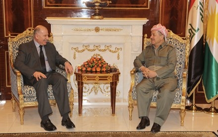 سەرۆكی هەرێمی كوردستان پێشوازی لە جێگری سەرۆك كۆماری عێراق دەكات
