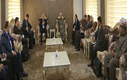 سەرۆكی هەرێمی كوردستان پێشوازی لە وەكیلی وەزیری دەرەوەی توركیا دەكات