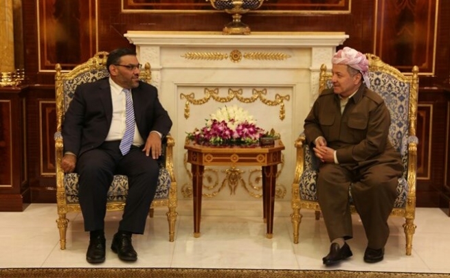 سه‌رۆكی هه‌رێم و سەرۆكی ئیئتیلافی نیشتیمانیی سووریا چه‌ند پرسێكیان تاوتوێ كرد