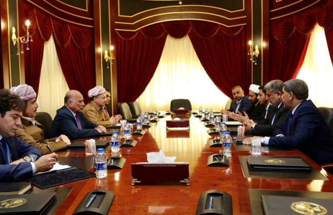 سەرۆكی هەرێمی كوردستان پێشوازی لە شاندێكی باڵای ڕەوتی سەدر دەكات