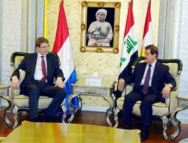 سه‌رۆكى په‌رله‌مانى كوردستان پێشوازى له‌ باڵیۆزى شانشینى هۆڵه‌ندا له‌عیراق كرد	      