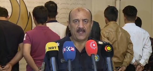 لەھەولێر ژمارەیەک تاوانبار دەستگیر کران