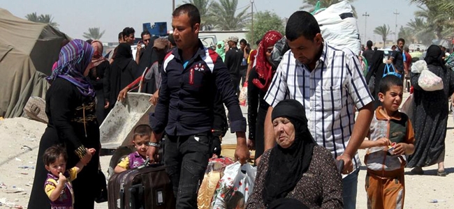 تاوەکو ئێستا نزیکەی ١٠٠ھەزار ئاوارەی موسڵ ڕوویان لە ھەرێمی کوردستان کردووە