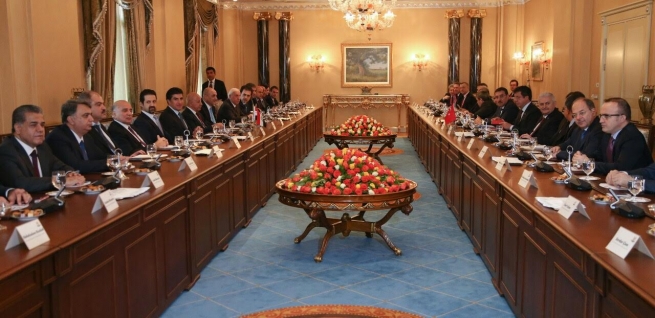 نێچیرڤان بارزانی و بینالی یڵدرم داكۆكی لە فراوانكردنی پەیوەندییەكانی هەولێر و ئەنقەرە دەكەنەوە