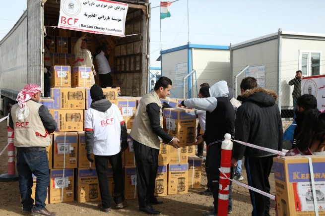 لە سلێمانی و هەڵەبجە سۆپا بۆ هه‌زاران خێزانی ئاوارە دابینكرا