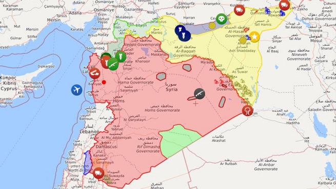 سووریا به‌م جۆره‌ دابه‌شكراوه‌