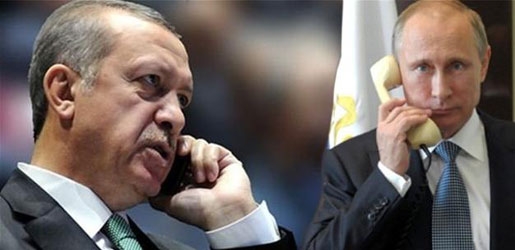 ڤلادمێر پۆتن سەرەخۆشی لەئەردۆغان دەكات 